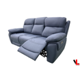 thumbnail image 2 of Levoluxe Regent 83" Jaxxon Blue Power Reclining 3 Seater Sofa with Power Headrests, 2 of 13