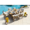 thumbnail image 3 of Rimini 14-Piece Acacia Wood Outdoor Patio Furniture Combination Set w/Three-Seat Sofa Set, Dining Set, and Chaise Lounge Set, 3 of 5