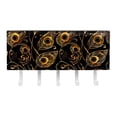thumbnail image 2 of PhooArto Key Holder for Wall Decorative with 5 Key Hooks, Peacock Feather Golden Pattern Holders Wall Mount Organizer with Mail Key Rack, Self Adhesive, 2 of 7
