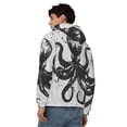 thumbnail image 4 of Honeii Abstract Ink Octopus Print Hoodies for Men, Pullover & Full Zip, Breathable Zip up Hoodie, Sweatshirt-X-Large, 4 of 5