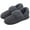 Black, variant on Mens Knit Bootie Slippers Comfy Casual Memory Foam Boot Slipper Indoor Outdoor House Shoes,Black, Size 12