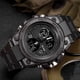 thumbnail image 3 of Reloj deportivo electrónico LED resistente al agua, ligero, con doble pantalla, reloj inteligente luminoso para niños, color negro, 3 of 5