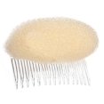 thumbnail image 1 of HugeStore 2 piezas de esponja para el volumen del cabello, herramienta para hacer el cabello, peine para el cabello, color beige, 1 of 2