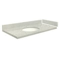 thumbnail image 1 of Transolid VT57.75x22-1OU-4N-A-W-1 57.75 in. D Quartz Vanity Top with Single Hole and Oval Undermount Sink, Almond Delite, 1 of 6
