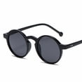 thumbnail image 3 of MUSELIFE, gafas de sol redondas pequeñas para hombre y mujer, gafas de sol clásicas de diseñador de marca de lujo para hombre y mujer, gafas de sol negras y amarillas UV400, 3 of 5