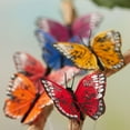 thumbnail image 2 of Assorted Jewel Color Mini Monarch Feather Artificial Butterflies, 2 of 3