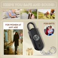 thumbnail image 6 of Parasom Original Personal Safety Alarm,Loud 130dB Siren with Keychian ,Emergency Self-Defense Security Alarm with LED Light ,Self-Defense Siren for Women, Men, Elderly(Black), 6 of 8