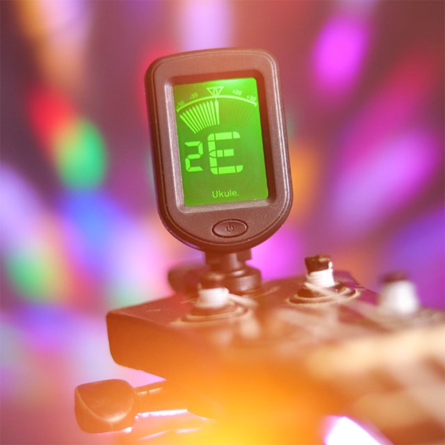 Afinador De Guitarra Afinador con Clip y pantalla LCD, batería de botón de 3V, afinador cromático con Clip para guitarra