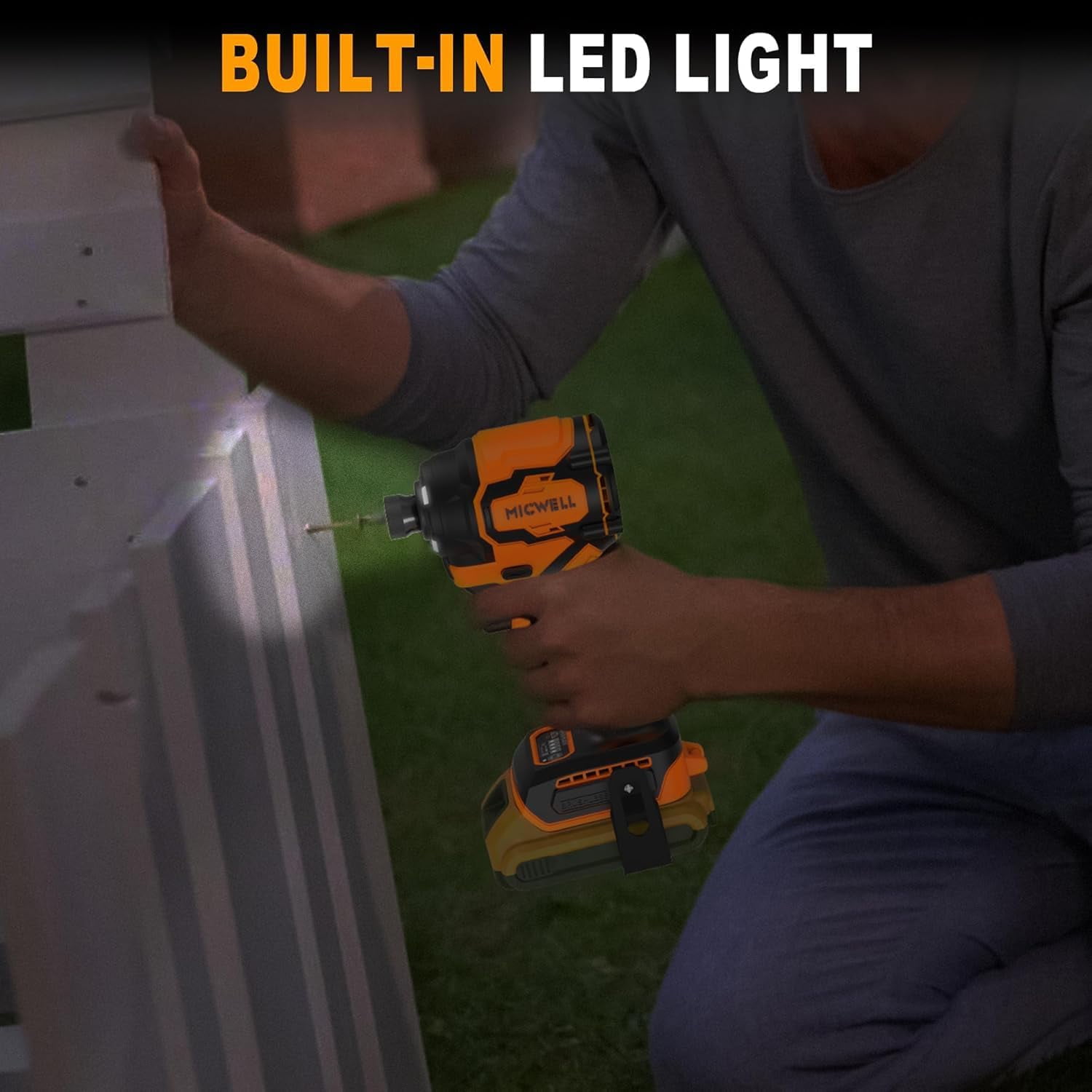Cordless Impact Driver and Drill Combo Kit (Tool Only) Compatible with Dewalt 20V Max Battery