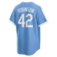 thumbnail image 3 of Men's Nike Jackie Robinson Light Blue Brooklyn Dodgers Alternate Cooperstown Collection Player Jersey, 3 of 3