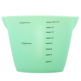  SiliconeZone 2-Cup Measuring Cube, Green/White