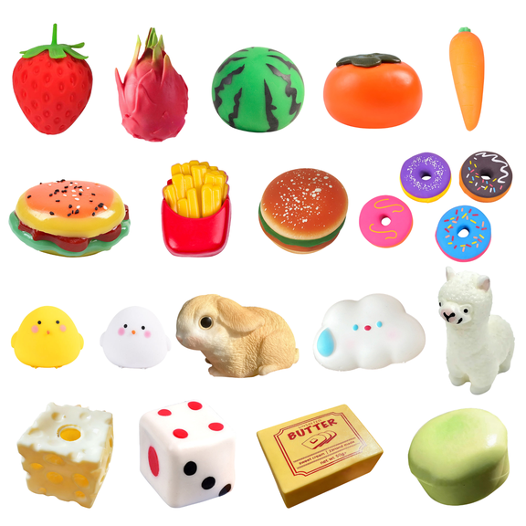 dajkiuy Easter Squeeze Toys Carrot Fidget Toys Stress Relief Sensory Toys for Adult Birthday Easter Party Favors