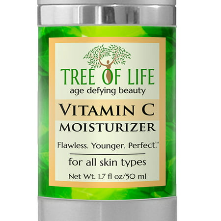 Vitamin C Cream - 65% ORGANIC Vitamin C Moisturizer Anti Aging Anti Wrinkle Cream - Vegan, Cruelty Free, Made in the