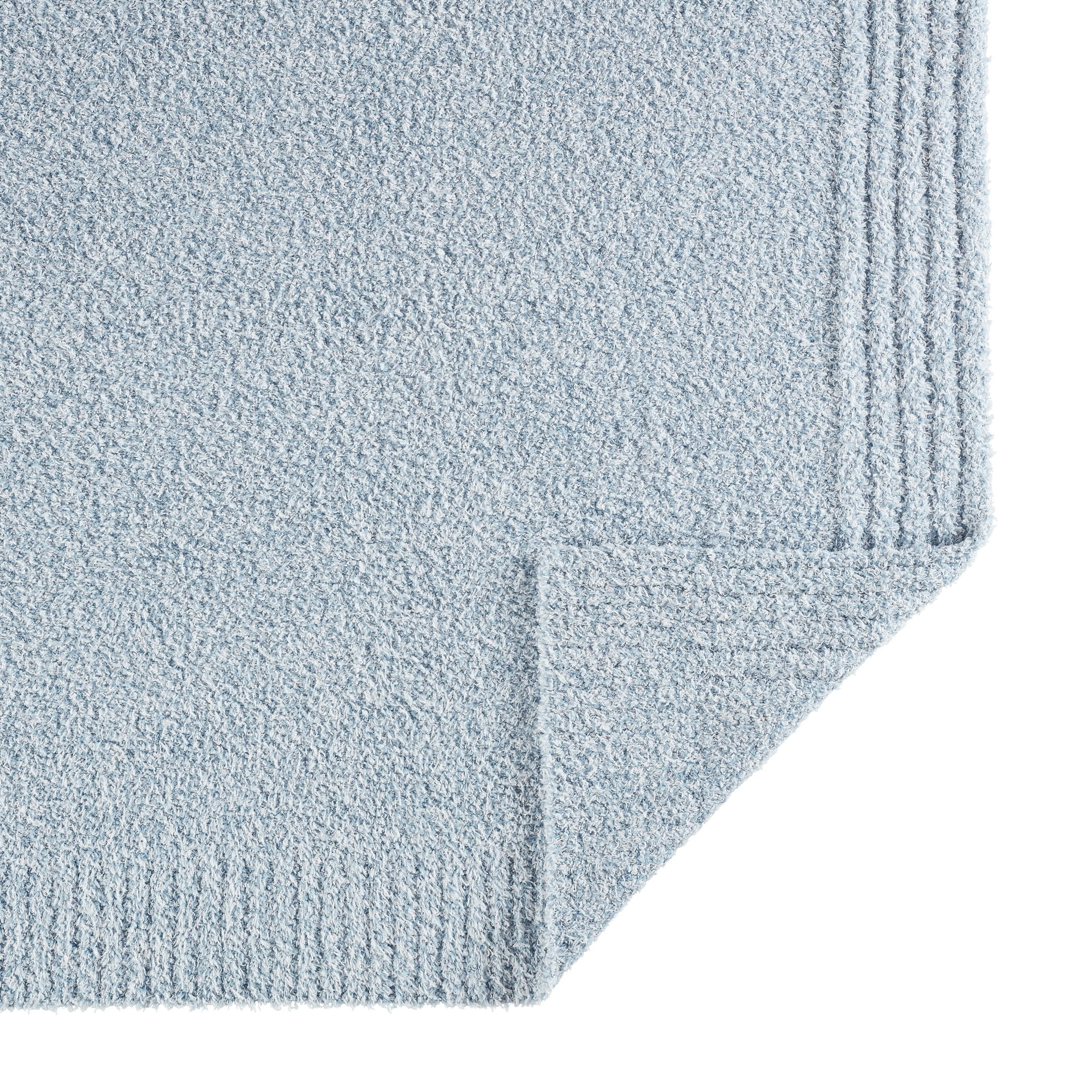 Better Homes & Gardens Cozy Knit Throw, 50"x72", Blue Solid