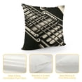 thumbnail image 4 of Leisuo Throw Pillow Covers Guitar Electric Musician Words Top Decorative Pillow Cases Home Decor Square Pillowcases White, 4 of 5