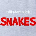 thumbnail image 2 of CafePress - FIN Still Plays Snakes - Cute Infant Baby Football Bodysuit, 2 of 3