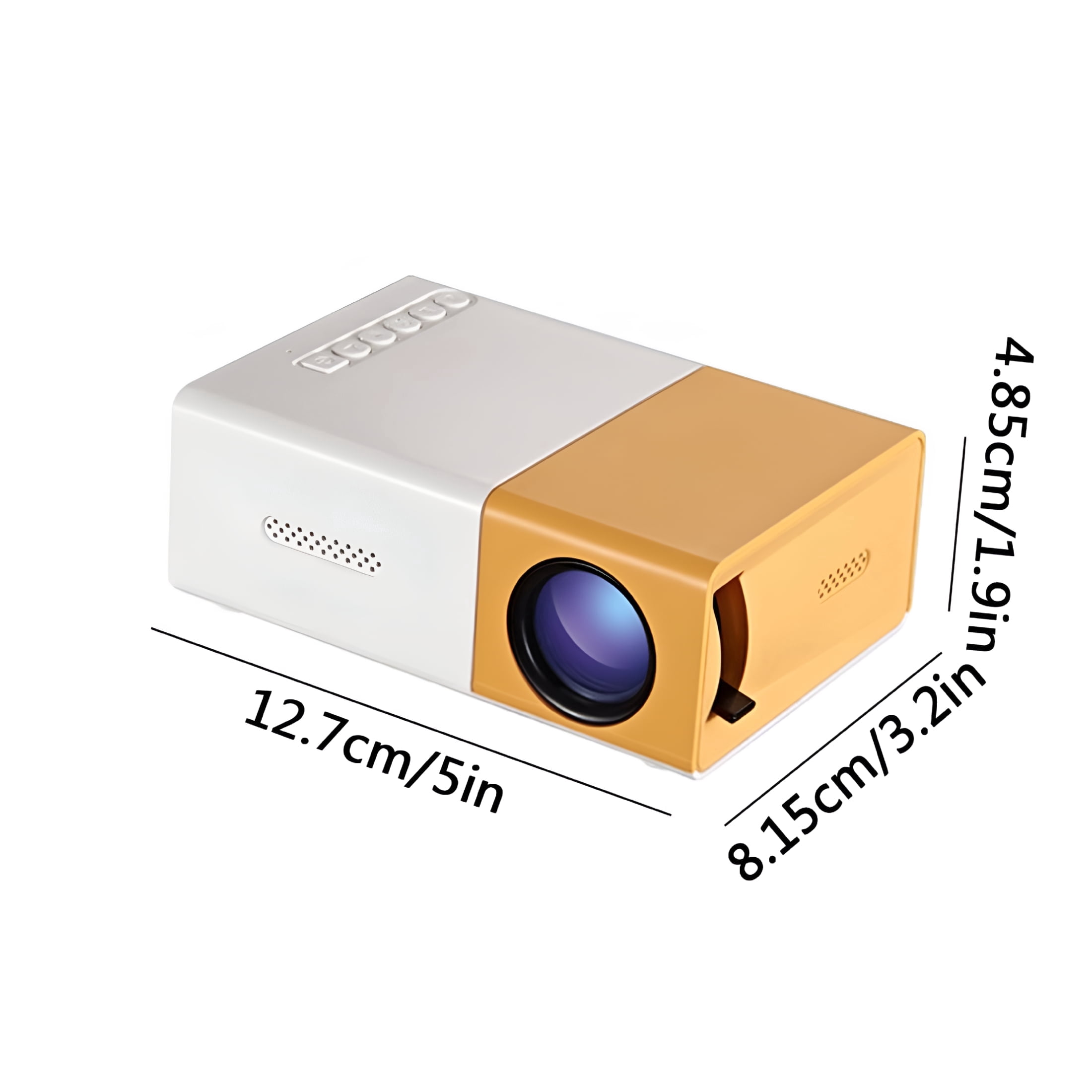GJX 2026 New Mini Projector with Wifi Wireless,4K Projectors,Smart Projector Tv,Wifi Projector with Speakers for Phone Outside,Smart Mini Projector
