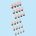 thumbnail image 4 of Fofosbeauty 24pcs Press on False Nails Tips, Almond Fake Nails, Ghost Black Orange, 4 of 9