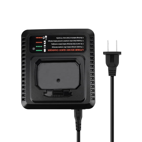 Fast Charger Compatible with BLACK and DECKER 36V/40V MAX lithium ion Battery Charger LBXR36