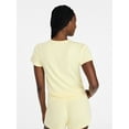thumbnail image 4 of Joyspun Women’s Pointelle Knit Short Sleeve Sleepwear Tee, Sizes XS-3X, 4 of 6