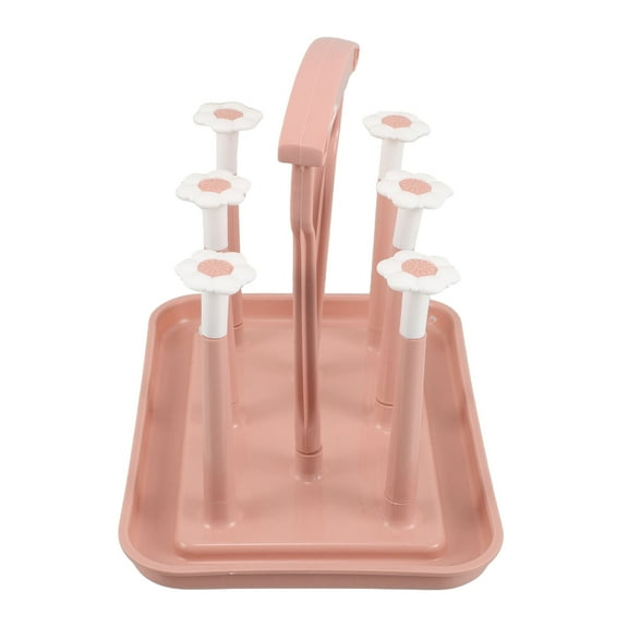 FRCOLOR Space Saving Bottle Rack Countertop Baby Bottle Drying Rack Baby Bottles Cup Drying Stand Baby Bottle Drain Shelf Cup Storage Organizer