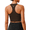 Espresso Brown, variant on Sports Bras for Women Longline Yoga Bra Wide Straps Athletic Tank Tops with Built-in Bra Racerback Tennis Top Padded Exercise Bras