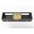 thumbnail image 2 of Castello USA  Alpine 72" Black Wood Floating Vanity Base/Brushed Nickel Handles, 2 of 5