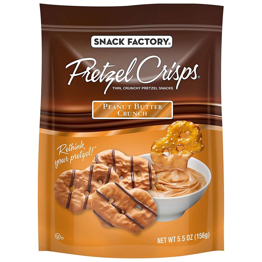 Snack Factory Pretzel Crisps Peanut Butter Crunch, 4.0 OZ