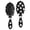 Black Halloween Ghosts, variant on Halloween Ghost WitchHat Pattern Brush, Detangling Hair Brush, Paddle Styling Brush, Smooth Handle Gifts for Holiday Birthday Gifts