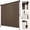 Mocha-60"W x 96"H, variant on Outdoor Roller Shade Mocha 96"W x 72"H Patio Exterior Cordless Roll Up Blinds