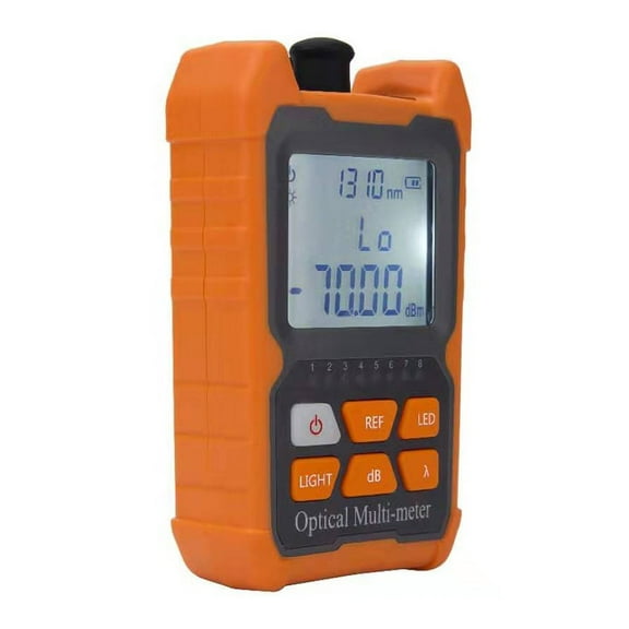 Test Meter,-meter Portable Leds Optical -meter Portable Tools Optic Cable Tester Leds Precise Network Portable Leds Precise Network Fiber Optic Fiber Optic Cable Kidjoy Dsfen Orange