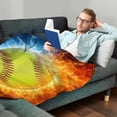 thumbnail image 3 of LHSHID Softball Gifts Blanket Cool Fire and Ice Softball Blanket Softball Gifts for Girls Softball Lovers Gifts Softball Team Gifts Girls Softball Gifts Softball Ideas 60x80in, 3 of 6
