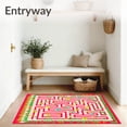 thumbnail image 3 of ODIKA 5x7 Machine Washable Non-Slip Area Rug, Interactive Alphabet Garden Maze with Nature Motifs and Numbered Trails Ultra Soft Rug, None, 693052, 3 of 7