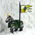 thumbnail image 2 of MOC Medieval León Rojo Águila Negra Castillo soldado dragón verde accesorio de bloques de construcción figura militar chaleco armadura bandera juguete para regalo, 2 of 2