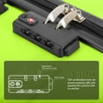 thumbnail image 7 of Luggage PC ABS Lightweight Suitcase with Wheels TSA Lock Hardshell Checked-Large Luggage 30 inch AppleGreen, 7 of 7