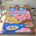 thumbnail image 1 of Club de la Madre Gansa Conjunto de sábanas temático, trío de piezas, cómodo y amigable con la piel, diseño único, regalo de decoración para el hogar para familiares, amigos y fans,140cm *210cm, 1 of 6