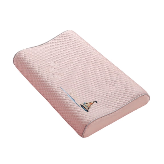 Btomtd Summer Ice Silk Honeycomb-Textured Pillow Cases, Latex Pillowcase & Memory Pillow Cover - Cool Pillowcases for Hot Sleepers, 1PC (20 x 12 inch, Pink)