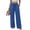 A9-Blue, variant on Wide Leg Pants for Women High Waisted Drawstring Pants with Pockets Striped Pant Loose Flowy Lounge Summer Beach Vacation Outfits,Saffron M