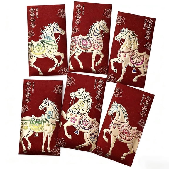 2026 Year of the Horse Red Envelopes Chinese NewYear Lucky Money Z6J7 F9H3