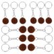 thumbnail image 5 of FELTECHELECTR 12 llaveros de resina de baloncesto de 2,5 cm, llaveros creativos, recuerdo, colgante para bolso, adorno (naranja), 5 of 6