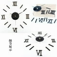 thumbnail image 5 of DIY Wall Clock Silent 3D Acrylic Sticker Roman Numbers Adhesive Modern Art Wall Clock Parts Kit, 5 of 5