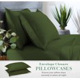 thumbnail image 6 of STYLINEN 100% Tencel Sheets King Size Bed Sheets 4pc Set, 100% Eucalyptus Lyocell Sheets Set, Silky Soft & Smooth, Breathable, 16" Deep Pockets, 1 Fitted, 1 Flat, 2 Pillowcases (King, Forest Green), 6 of 7