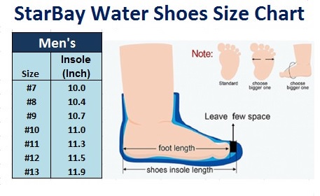 Starbay Men's Slip-On Water Shoes With Adjustable Strap Aqua Socks (#5903) - image 2 of 2