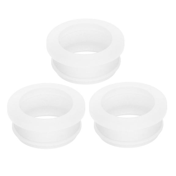 3 Pack Rubber Grommets 30mm Drill Hole, 25mm ID Hole Top Hat Grommet Clear Silicone Rubber Hole Plug Gasket for Wiring, Automotive