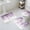 Purple, variant on Purple Eucalyptus Bath Mat 3 Piece Bathroom Rug Set, Spring Botanical Plant Aesthetic Non Slip Bath Rug Contour Mat and Toilet Lid Cover, Absorbent Shower Mats Soft Bath Rugs and Mats Sets