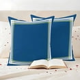 thumbnail image 2 of Outdoor Pillow Covers Pack of 2, Abstract Blue Green Lines Waterproof Throw Pillowcase Cushion Cases, Modern Minimalist Art Decorative Pillow Cover for Couch Sofa Home Bed Patio, 2 of 9