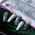 thumbnail image 4 of 12 Colors Fluorescent Nail Art Extension Silk Fluorescent Nail Wraps Fiberglass Nail Form Manicure DIY Tool, 4 of 9