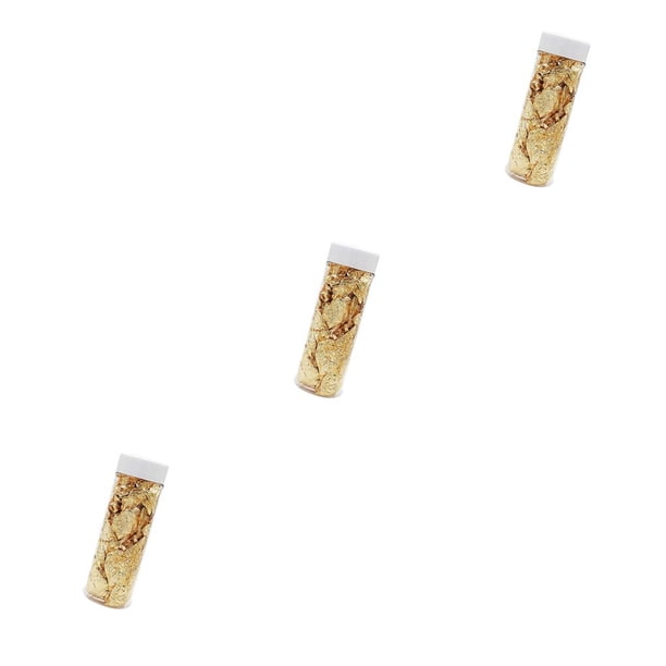 Bewildely Oro plata hoja arte pastel helado pan ornamento DIY hecho a mano hornear galleta azúcar hogar cocina hoja de oro 3g Type1 NO1