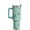 Green, variant on 40 oz Chicken Tumbler with Handle and Straw, Rooster Stainless Steel Vacuum Insulated Travel Coffee Mug Cup Water Bottle, Chicken Stuff Accessories Decor, Rooster Gifts for Women Girls