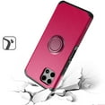 thumbnail image 2 of Designed for T-Mobile Revvl 7 Pro 5G Kickstand Tough Hybrid with Built-in 360° Rotate Ring Stand Magnetic PC & TPU Slim Fit Shockproof Phone Case Cover [Hot Pink], 2 of 8